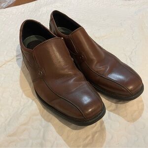 Clarks Shoes Extralight Loafer Mens 12 Casual Brown Leather Slip On Shoe 16501